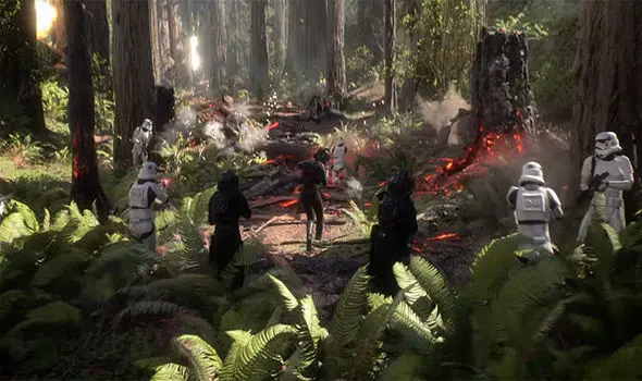 star wars battlefront II Foret