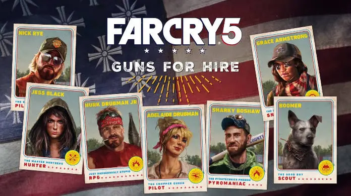 Far Cry 5 : Guns for Hire, choisissez vos équipiers dès maintenant!
