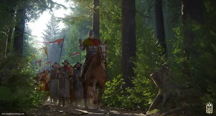 Kingdom Come Deliverance - Test - chevalier dans la forêt