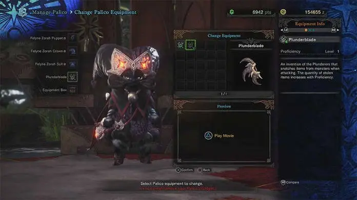 Monster Hunter World - Palico - Sabre Pirate - guide