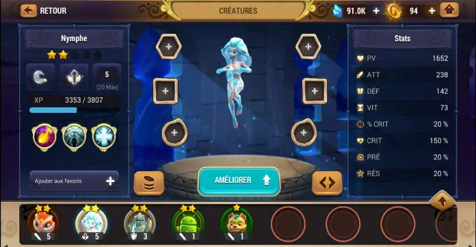 Test - Might & Magic Elemental Guardians - L'univers M&M sur mobile - Créature