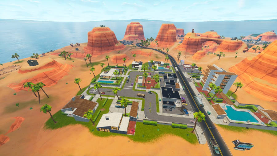 Fortnite Saison 5 - carte - Paradise Palms - nouvelle carte