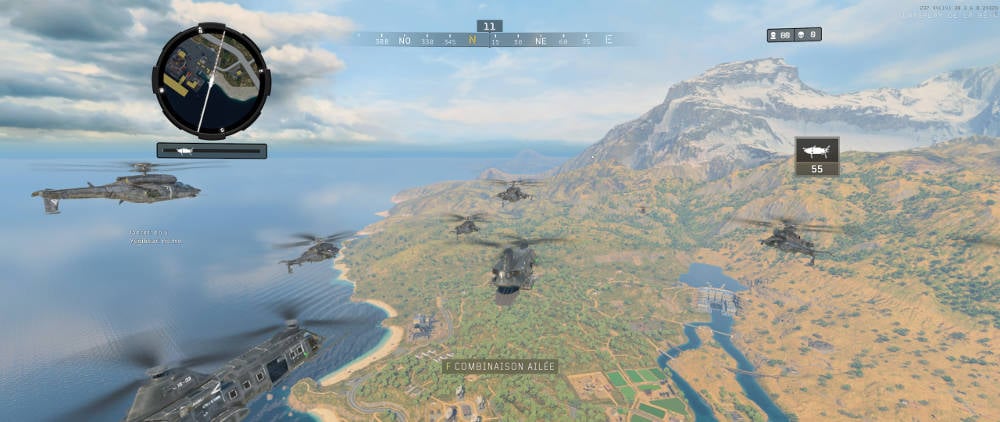 Call of Duty Black Ops 4 - début de partie - wingsuit