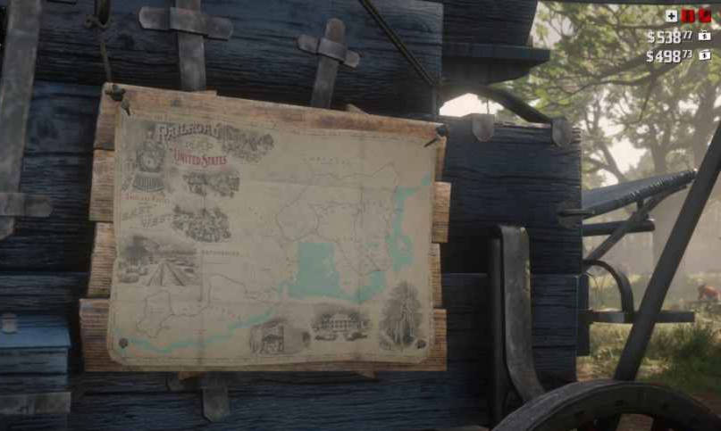 Red Dead Redemption 2 Campement - jauges