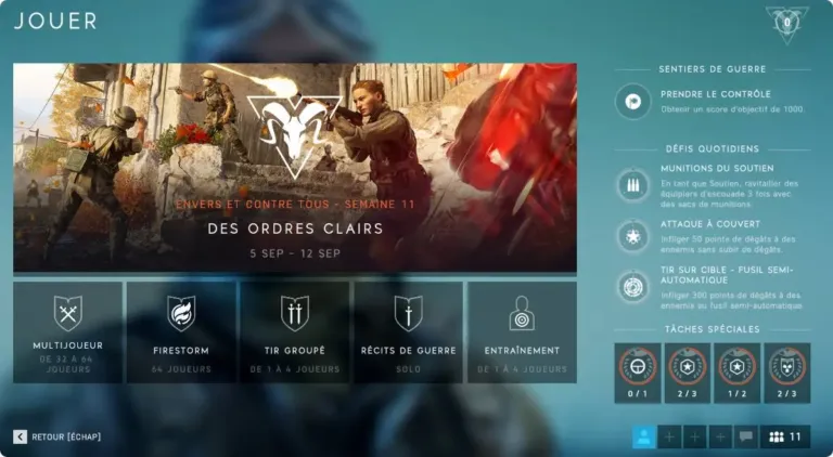 Mode de Jeu BF5 - Disponibles ou à venir - Guide