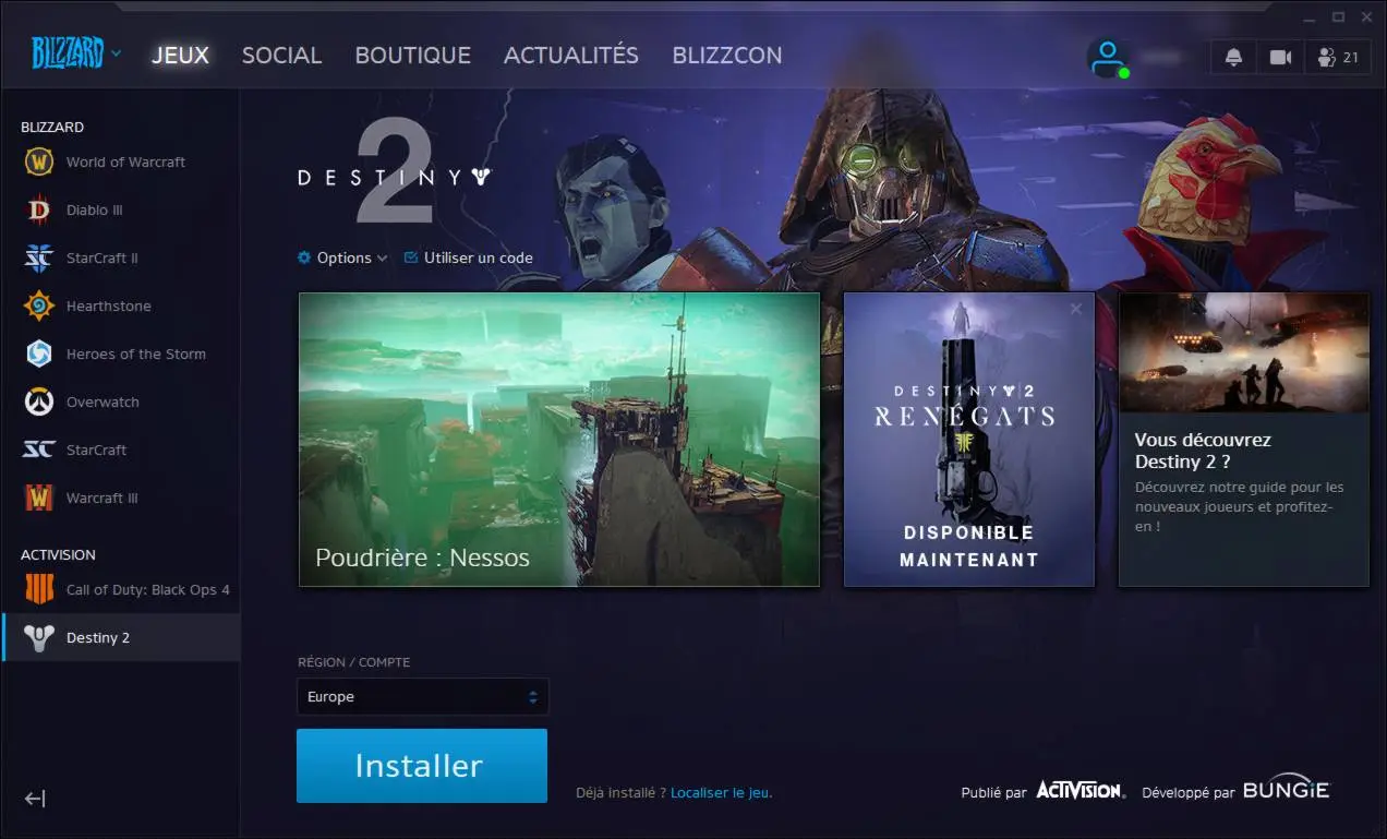 Obtenez Destiny 2 gratuitement sur PC maintenant - etape 5