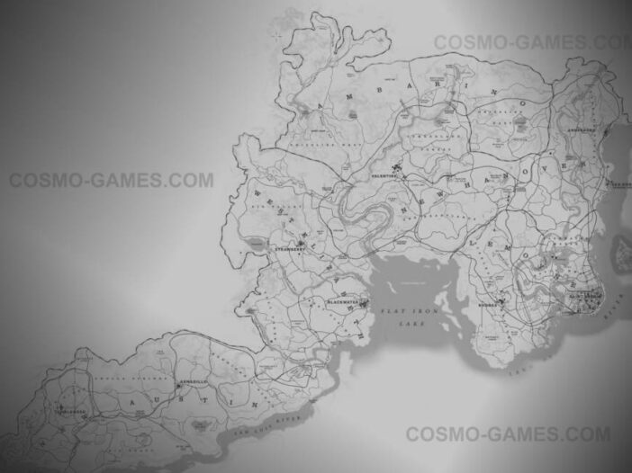Red Dead Redemption 2 Carte - La map complète du monde de RDR2 - titre