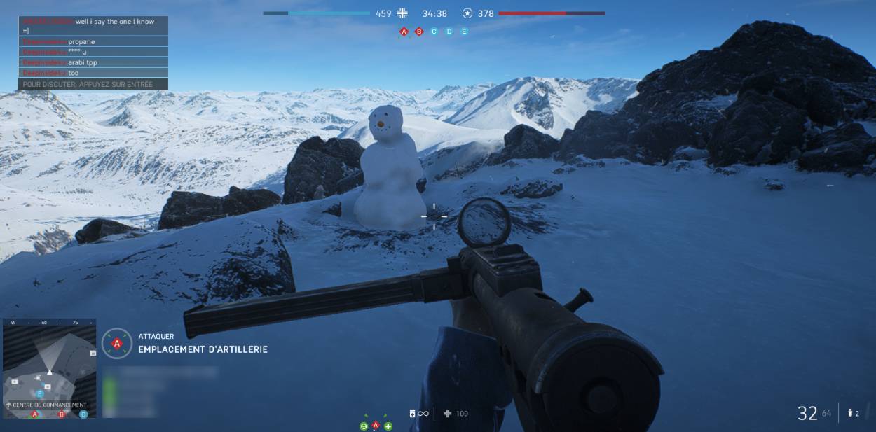 Battlefield 5 - Fjell 652 - bonhomme de neige