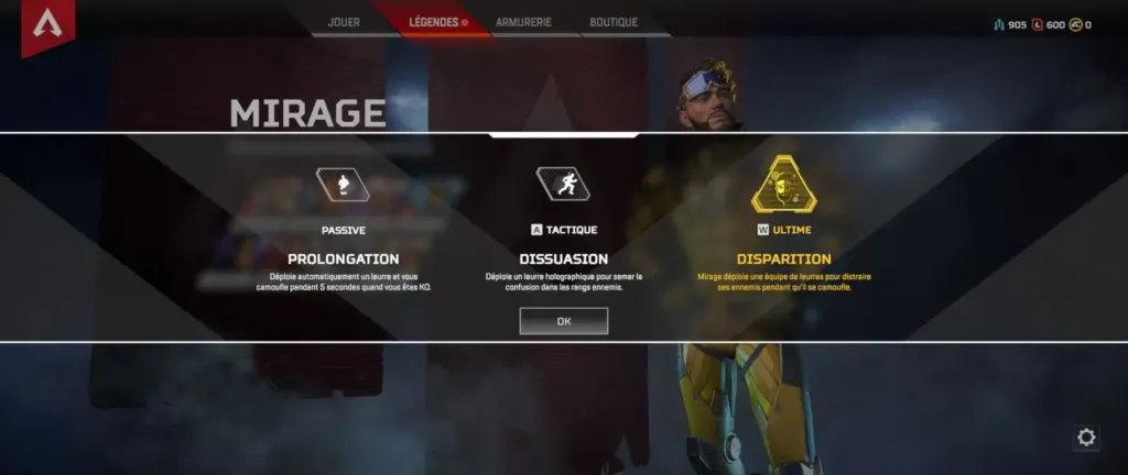 Mirage capacités - Apex Legends