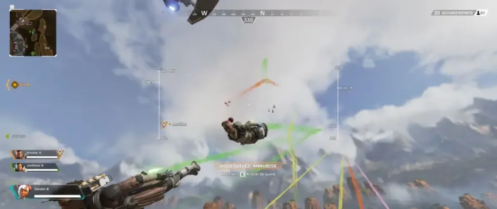 chute libre - apex legends