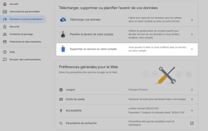 Comment supprimer un compte Gmail - Guide