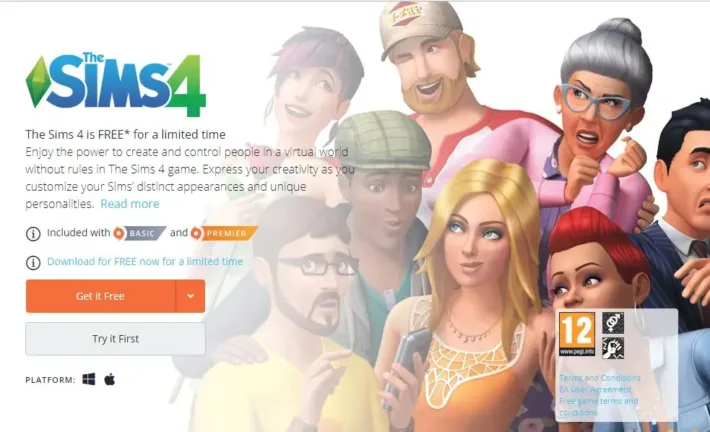 Les sims 4 gratuit sur PC et Mac