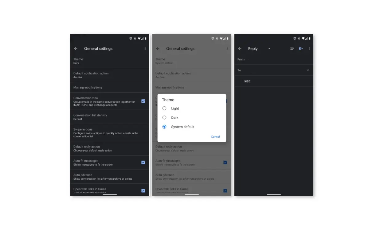 Mode Sombre Gmail : comment l’activer sur Android, iOS, Windows, Mac ?