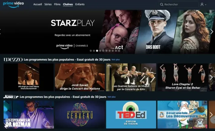 Prime Video Channels ajoute des chaines TV en streaming