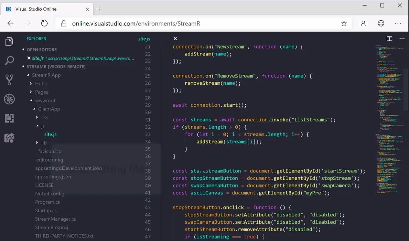 Visual Studio Online : un éditeur de code dans votre navigateur