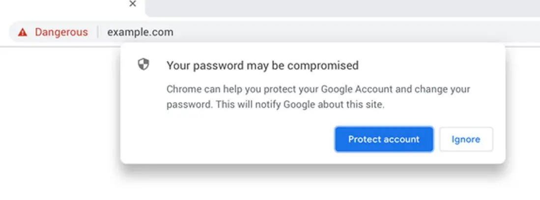 Chrome vérifie si votre mot de passe a été volé pendant votre navigation