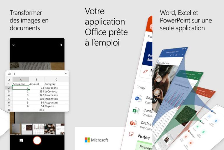 Microsoft Office : une seule app Android pour Word, Excel et PowerPoint