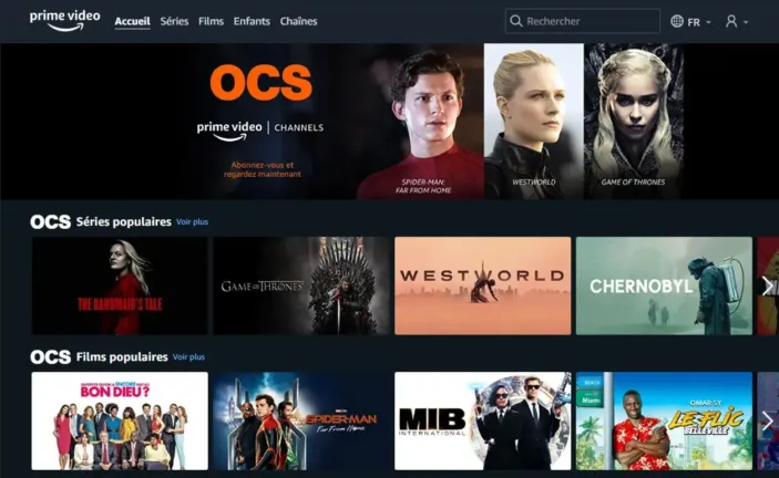 Prime Video - OCS gratuit pendant 30 jours