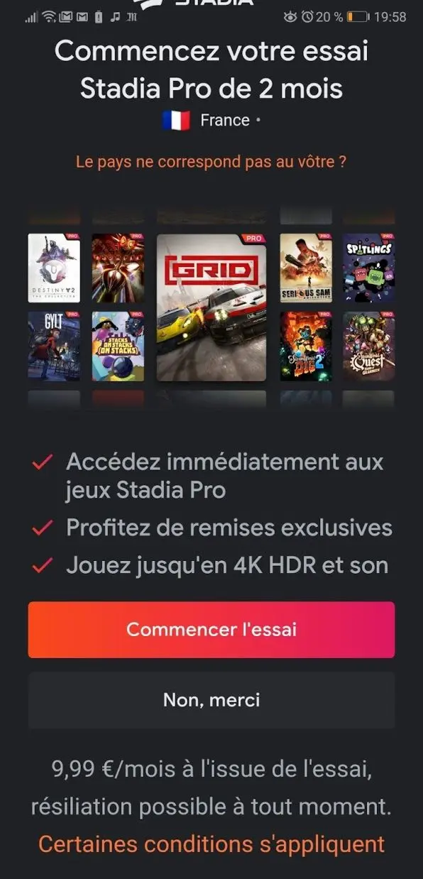 2 mois gratuits avec Stadia Pro