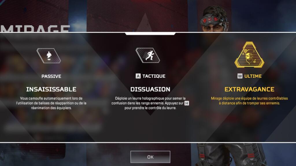 Capacités Mirage - Guide Apex Legends