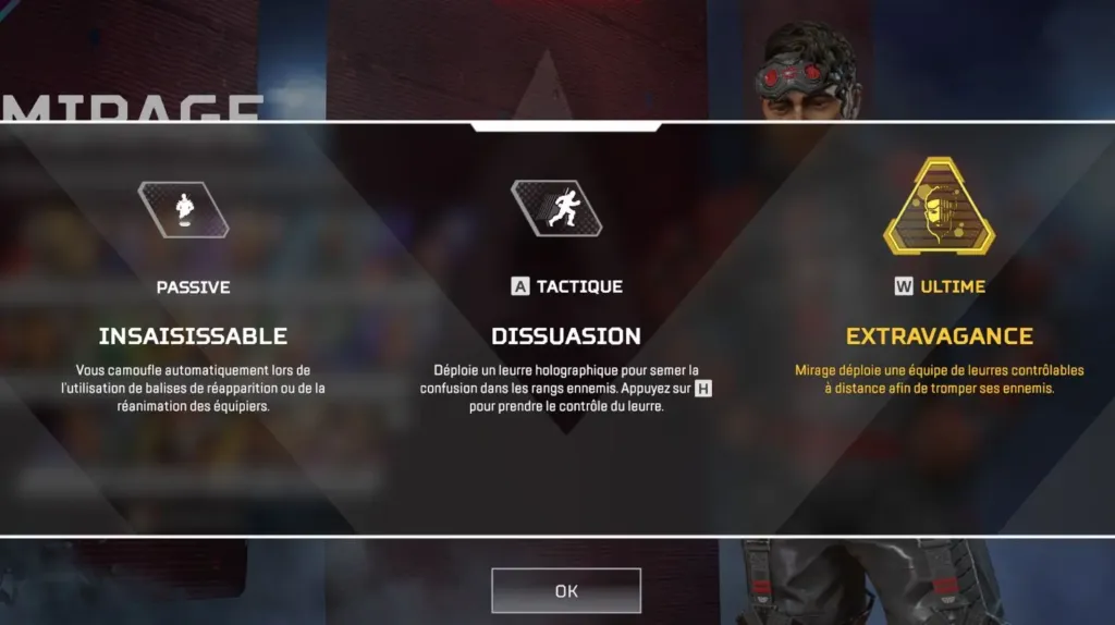 Capacités Mirage - Guide Apex Legends