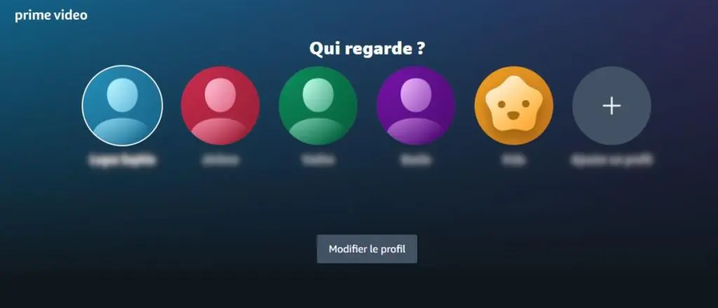 sélectionner un profil