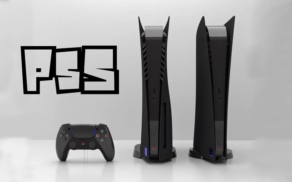 PS5 noire : une version customisée sur le thème de la PS2