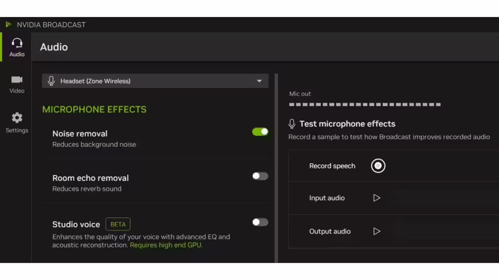nvidia-broadcast-app-suppression bruite et echo