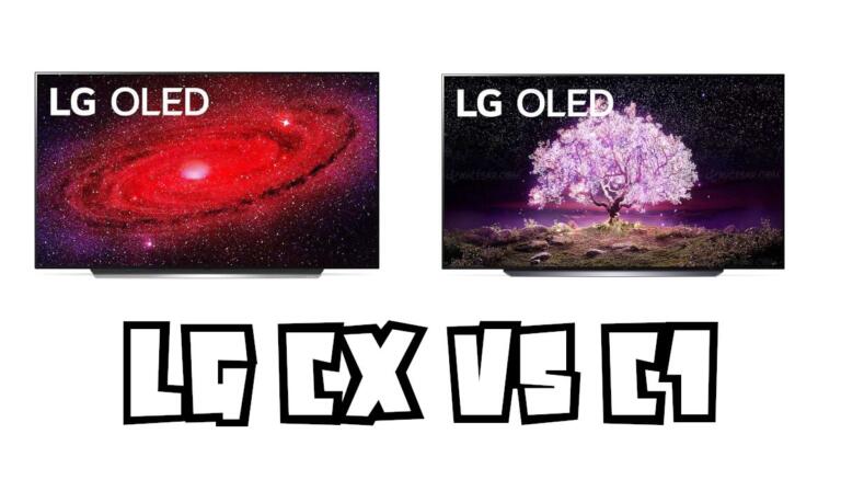 LG CX vs C1 OLED : comparatif et différences des TV LG