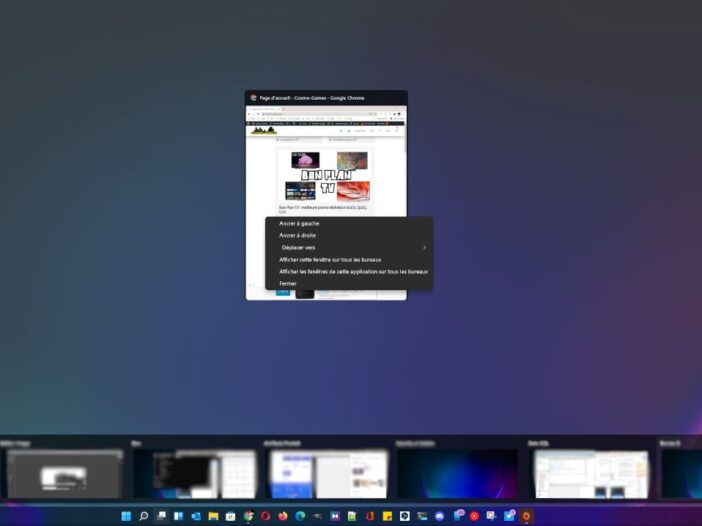 Comment déplacer une fenêtre d'un bureau virtuel à un autre Windows 11