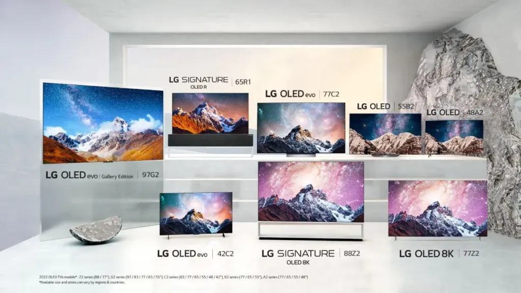 gamme TV LG 2022
