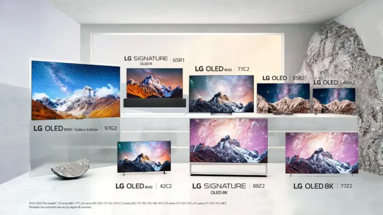 gamme TV LG 2022