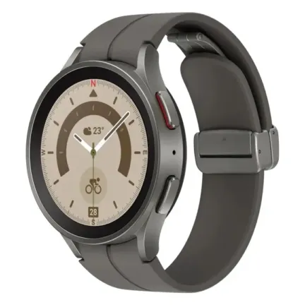 Samsung Galaxy Watch 5 Pro - Titanium et gris - fermeture à fermoir magnétique