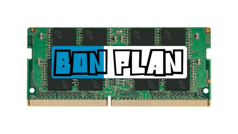 Bon Plan 8Go RAM DDR4 3200mhz SODIMM à 23€ (-35%)