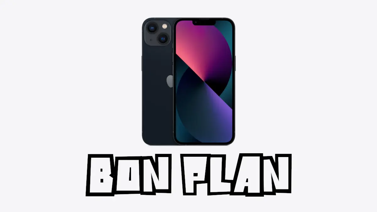 Bon Plan iPhone 13 à 654€ (-15%) : 128Go