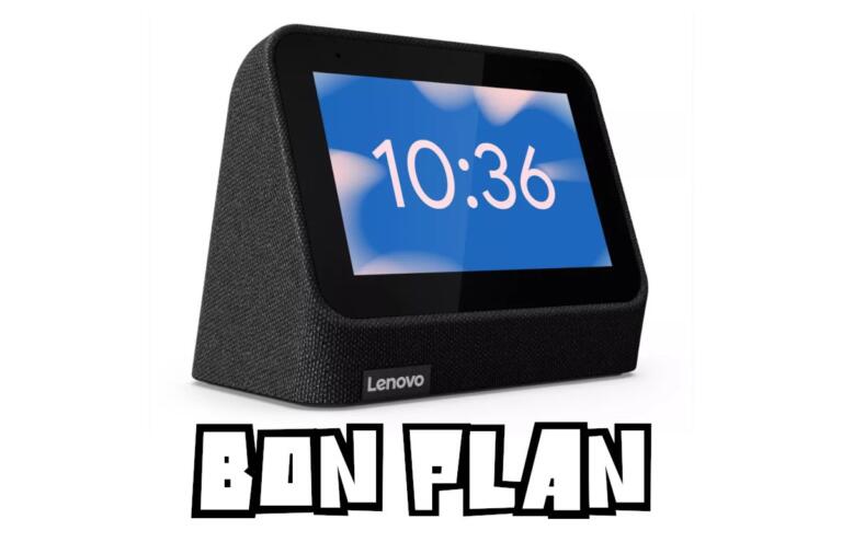 Bon Plan Lenovo Smart Clock 2 à 27,99€ (-60%) : assistant Google