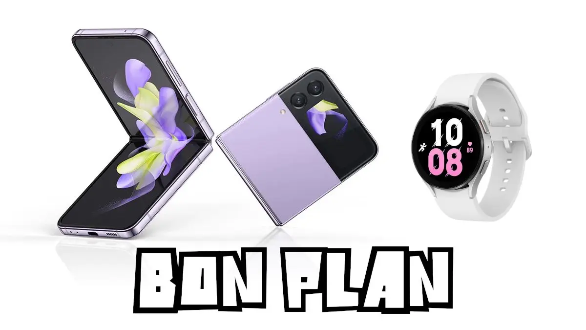 Bon Plan Galaxy Z Flip 4 + Watch 5 à 849€ (-40%)