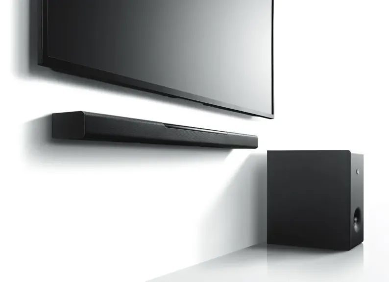 Intégration Yamaha MusicCast Bar 400 et caisson de basse