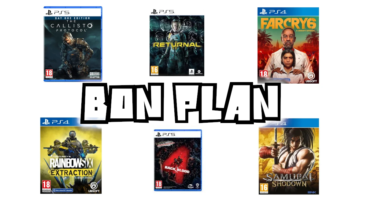Bon Plan Jeux vidéo PS5 PS4
