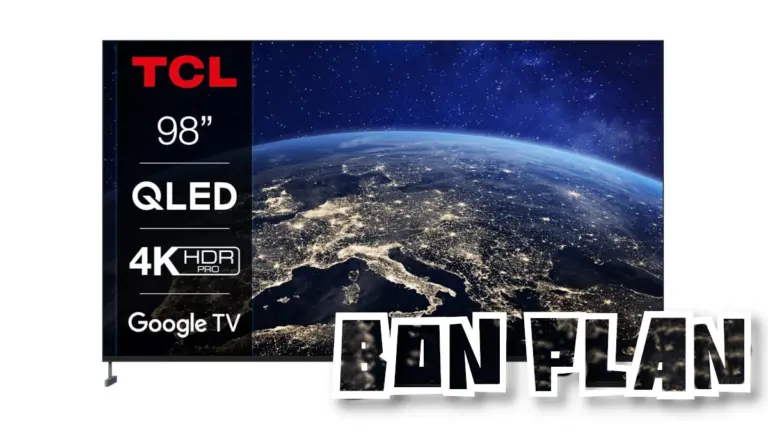 Bon Plan TV TCL 98C735 -1113€(-32%): 98 pouces QLED 120Hz