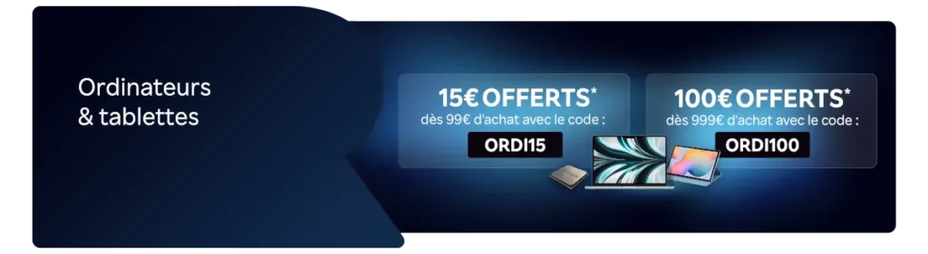 Soldes Rakuten Ordinateur et tablettes - code de réduction