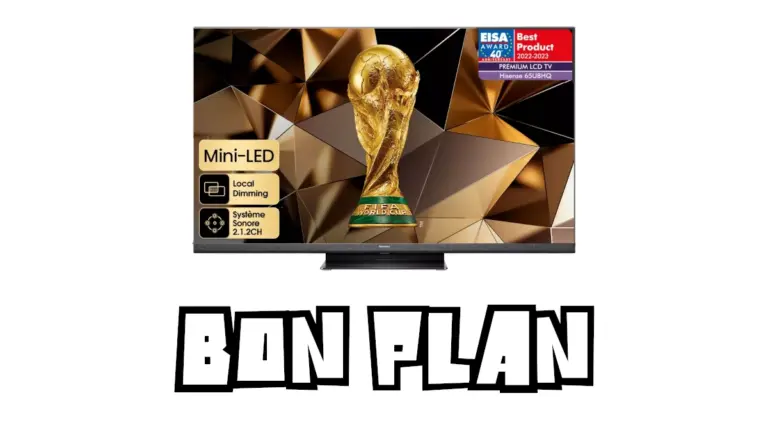 Bon Plan TV Hisense 65U8HQ à 890€ (-30%) : 65″ Mini LED QLED
