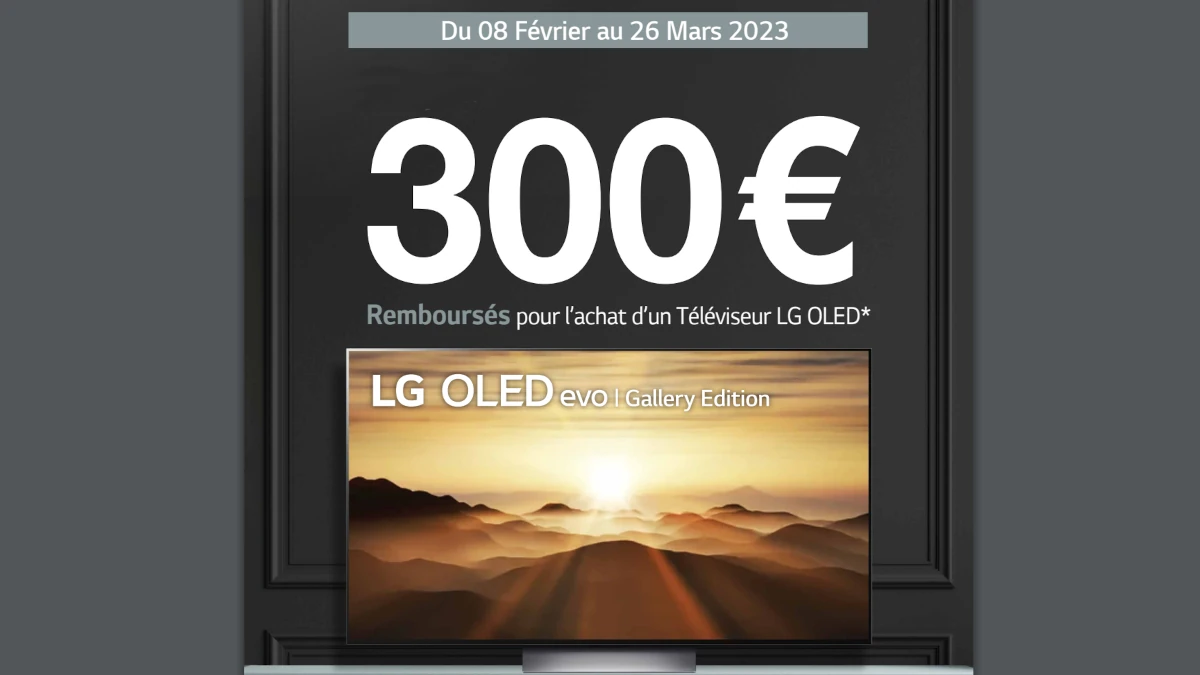 ODR LG C2 OLED février mars 2023