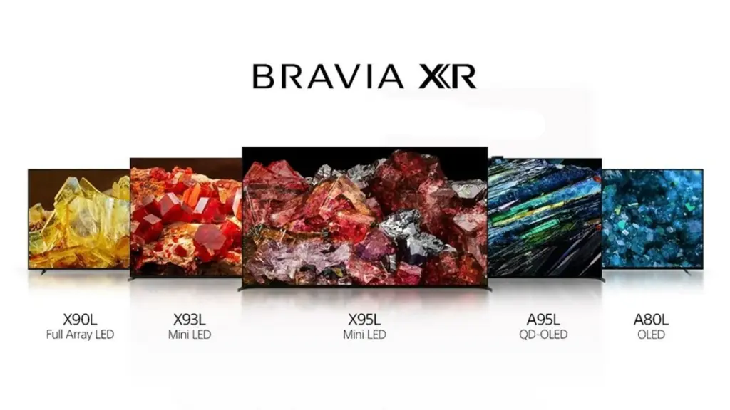 gamme TV Sony 2023 - téléviseurs Bravia XR