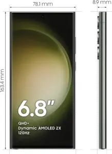 Samsung Galaxy S23 Ultra - dimensions