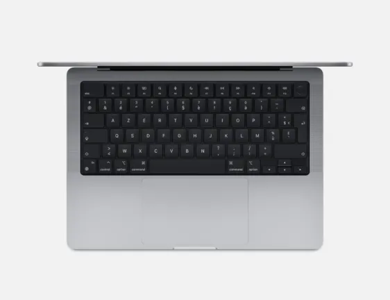 MacBook Pro 14 pouces 2023 - vue de dessus