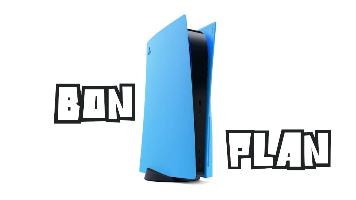 Bon Plan Façade PS5 bleue