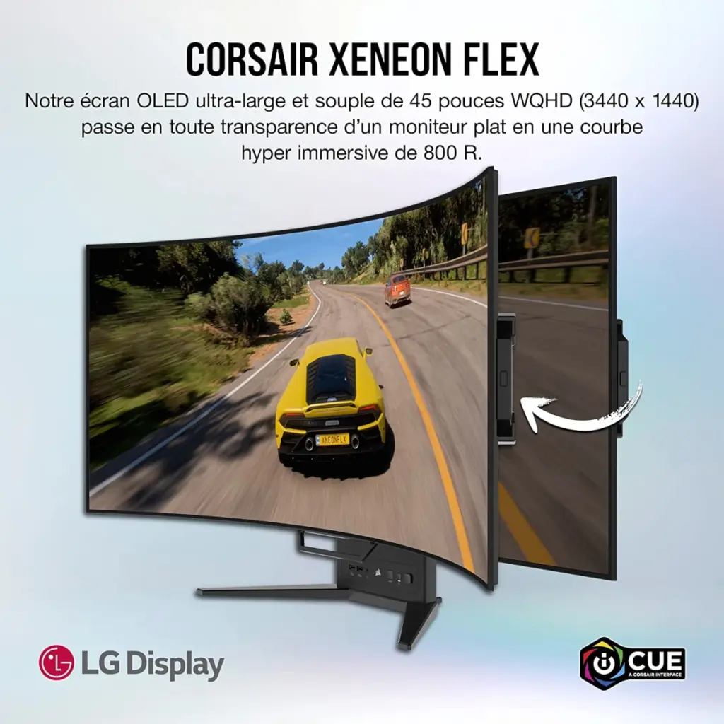Corsair Xeneon Flex 45WQHD240 OLED - dalle flexible