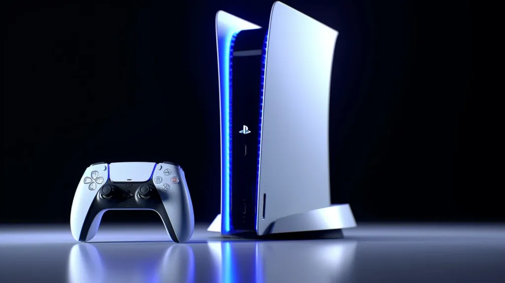 Illustration PS5 Slim - support