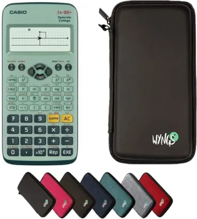 Casio FX 92+avec étui de protection - calculatrice collège promo